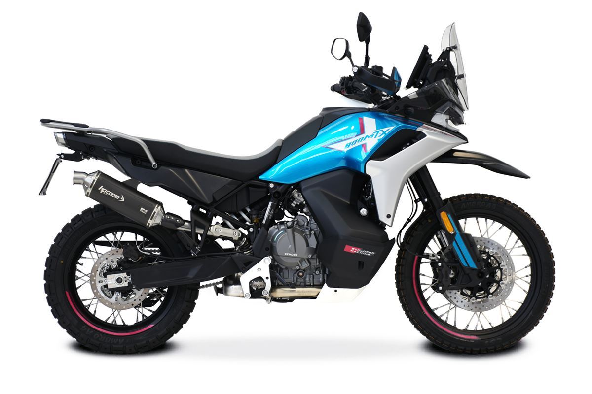 Scarico HP CORSE CF MOTO - 800MT-X 2025-2026- Short titanium- NERO