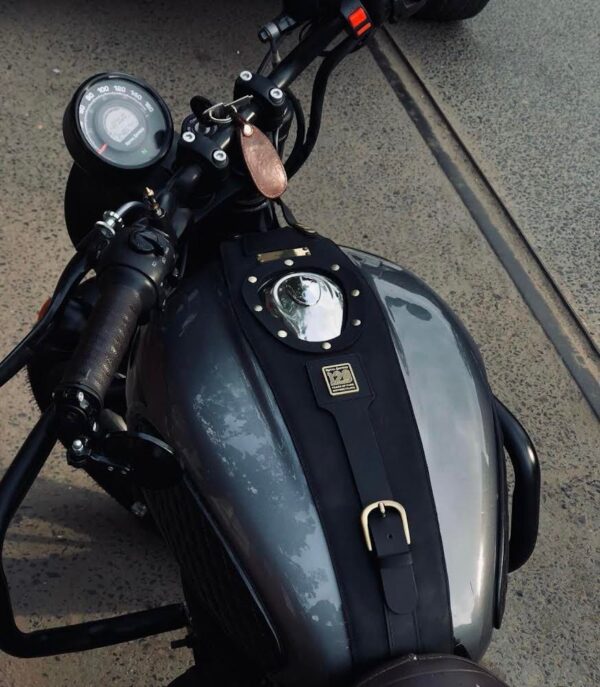 HUNTER 350 - COPRI SERBATOIO IN PELLE -RAW & RUGGED