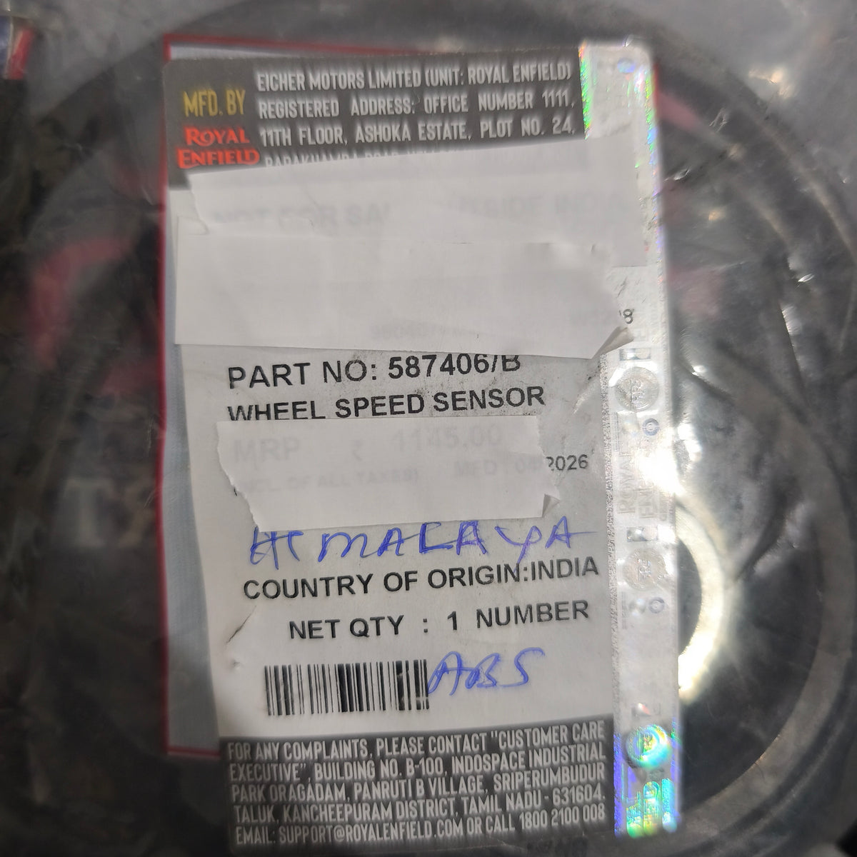 Conta KM-Himalayan 411 587406/B - Raddrehzahlsensor