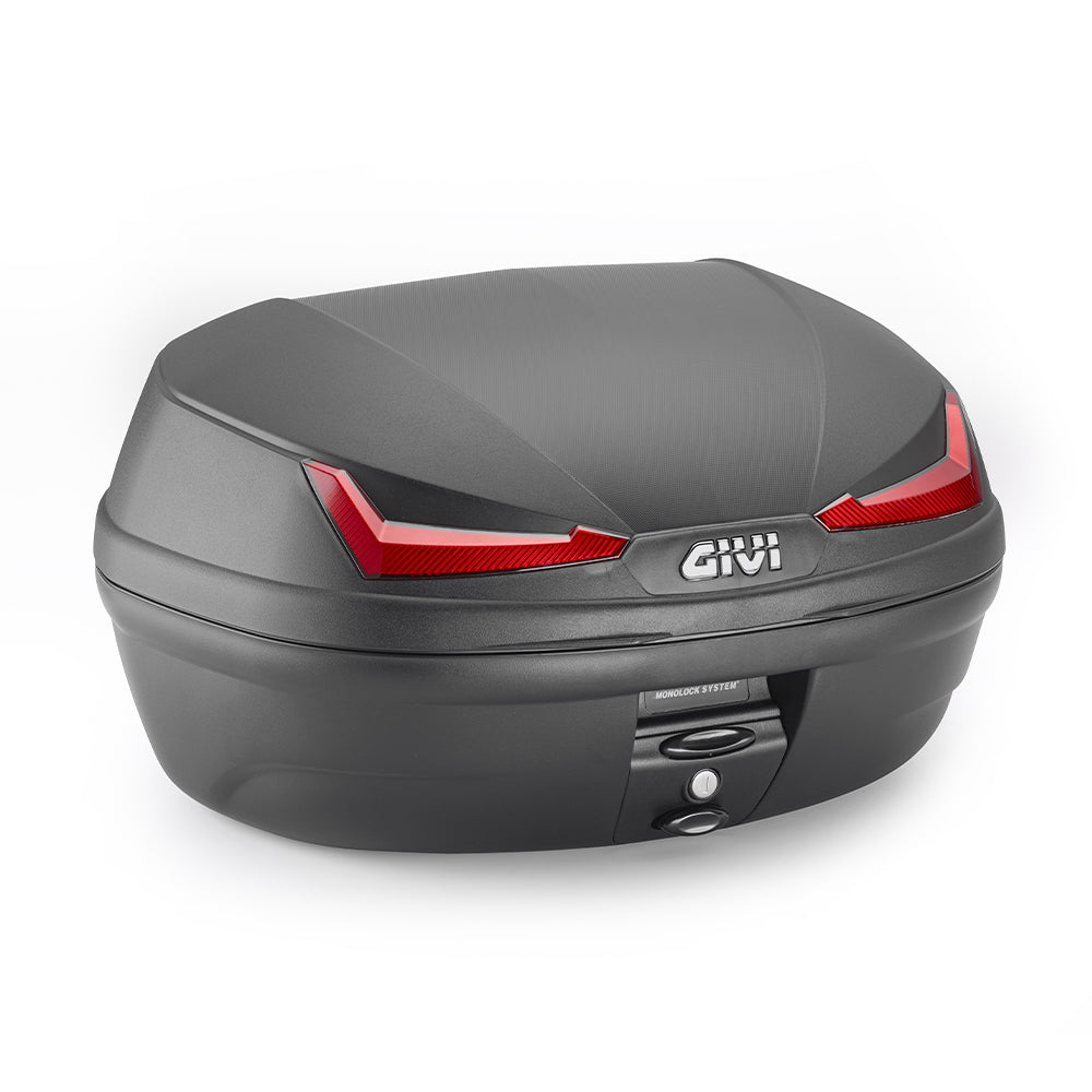 Bauletto GIVI MONOLOCK E455N 45 Litri Nero con Catadiottri Rossi
