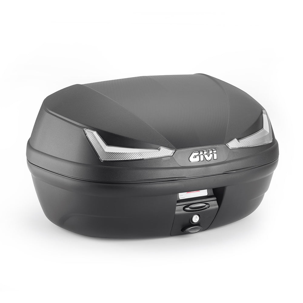 Bauletto GIVI MONOLOCK 45 Litri Nero con Catadiottri Fumé e Piastra Universale