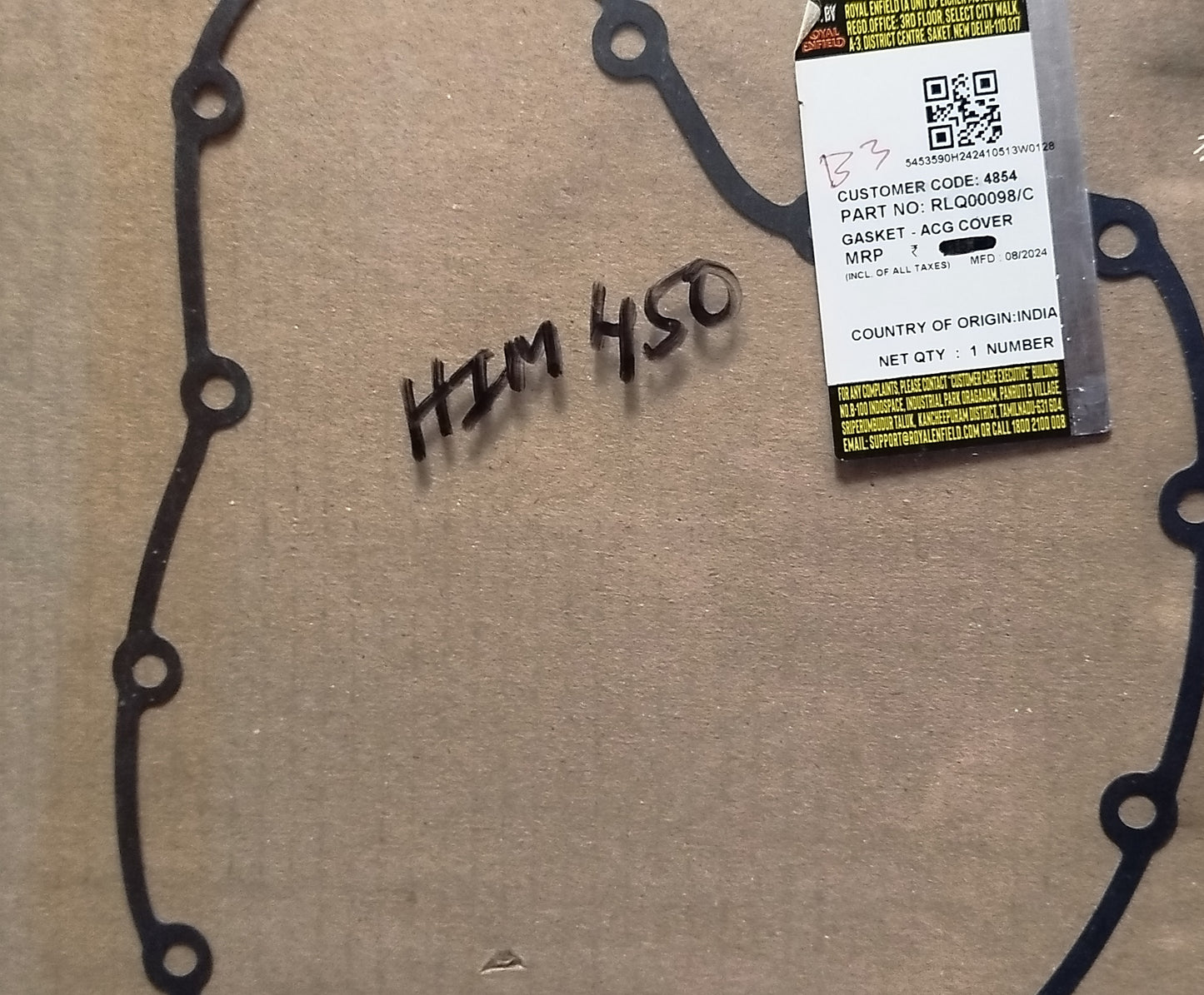 STATOR CRANKCASE GASKET - Himalayan 450- RLQ00098/C