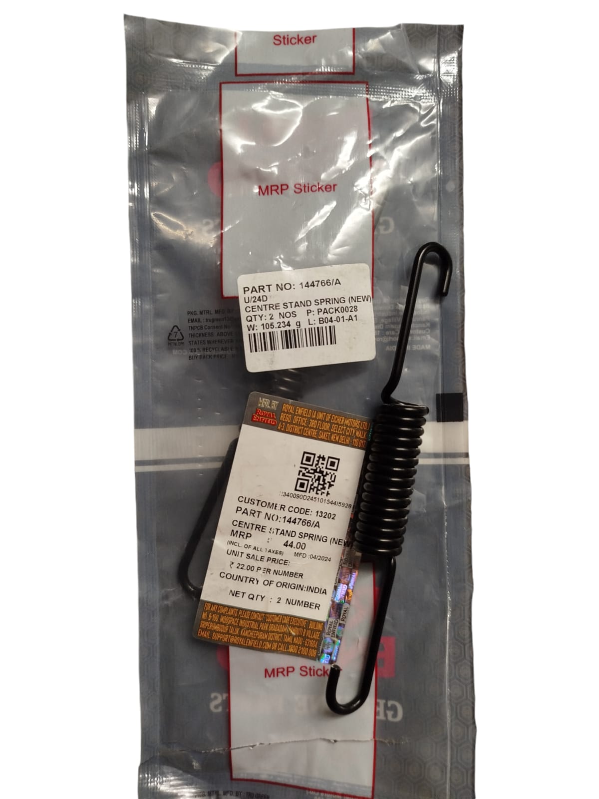 Genuine Royal Enfield Center Stand Clip - 144766