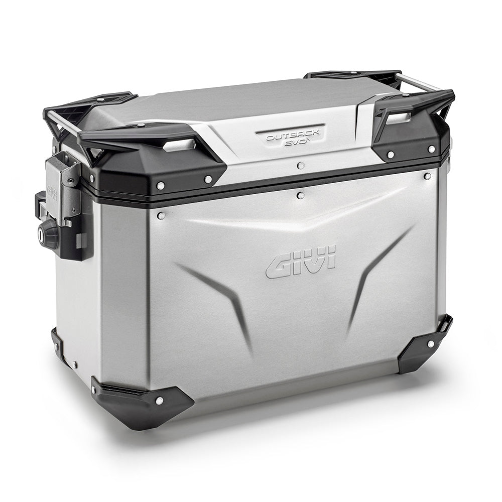 Valigia Laterale GIVI Trekker Outback EVO Alluminio Naturale 48 lt OBKE48A