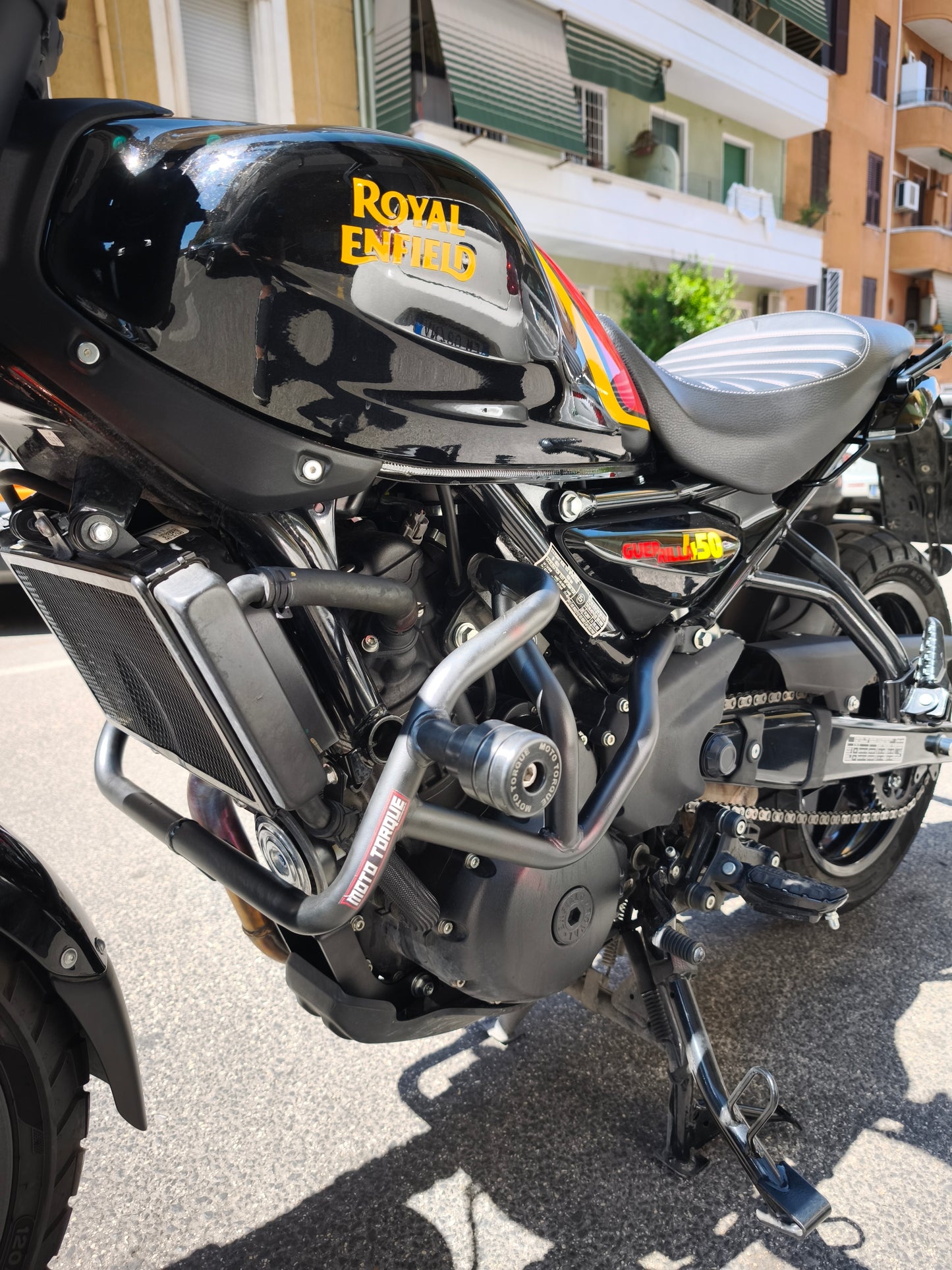 MOTO TORQUE Engine Guard - Royal Enfield GUERRILLA 450 - BLACK