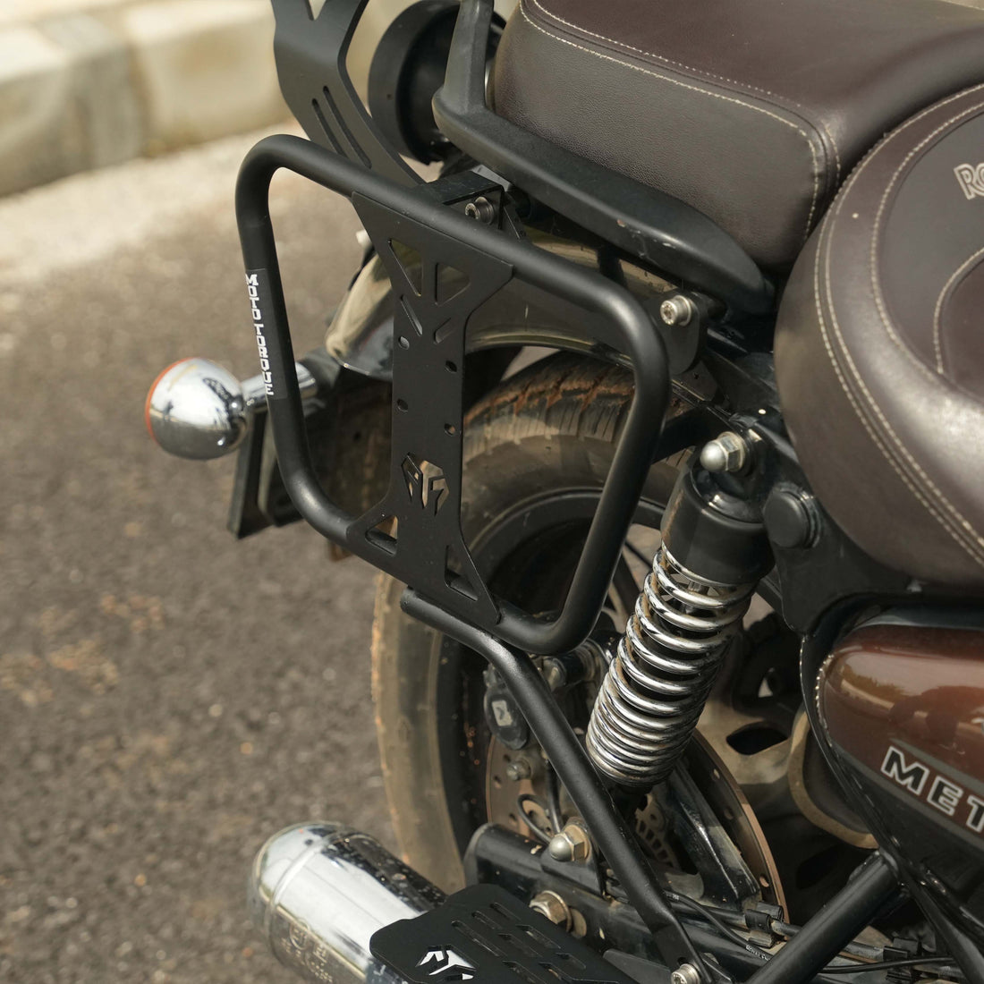 Motorcycle Pannier Rack for Royal Enfield Meteor 350