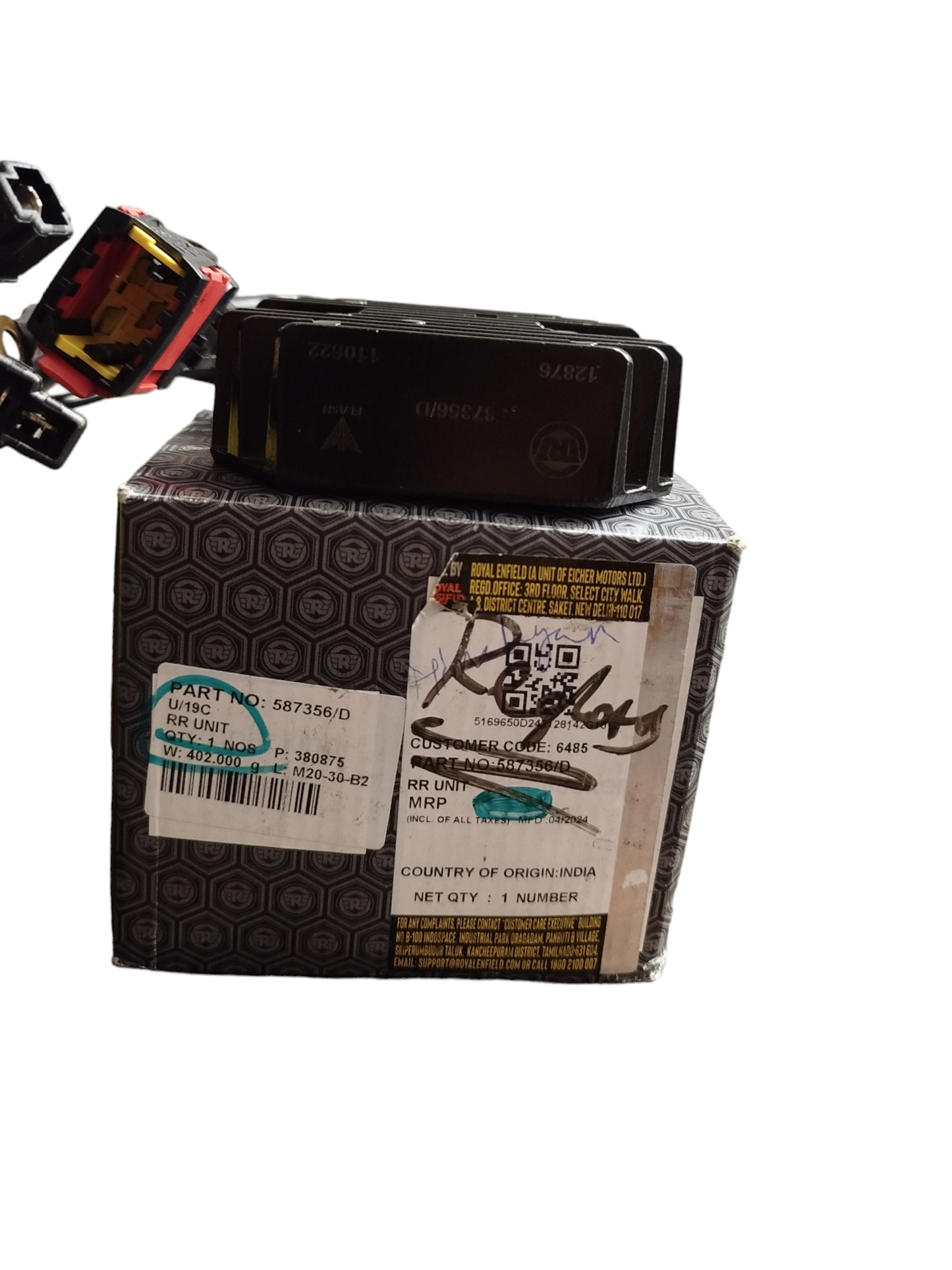 Original Royal Enfield Spannungsregler - Himalayan 2018‑2021 - 587356/D - RAC00467/A