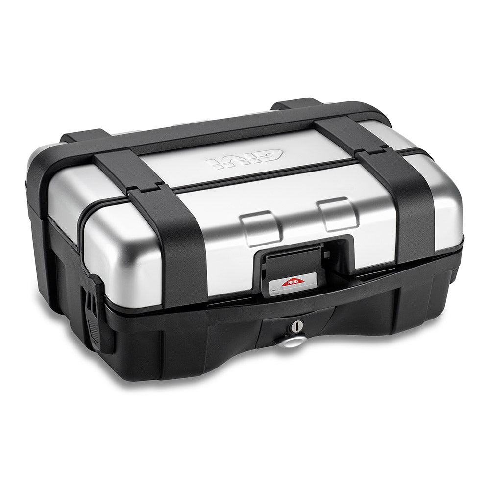 Valigia GIVI TREKKER TRK33N 33 Litri Nera con Finitura in Alluminio Anodizzato