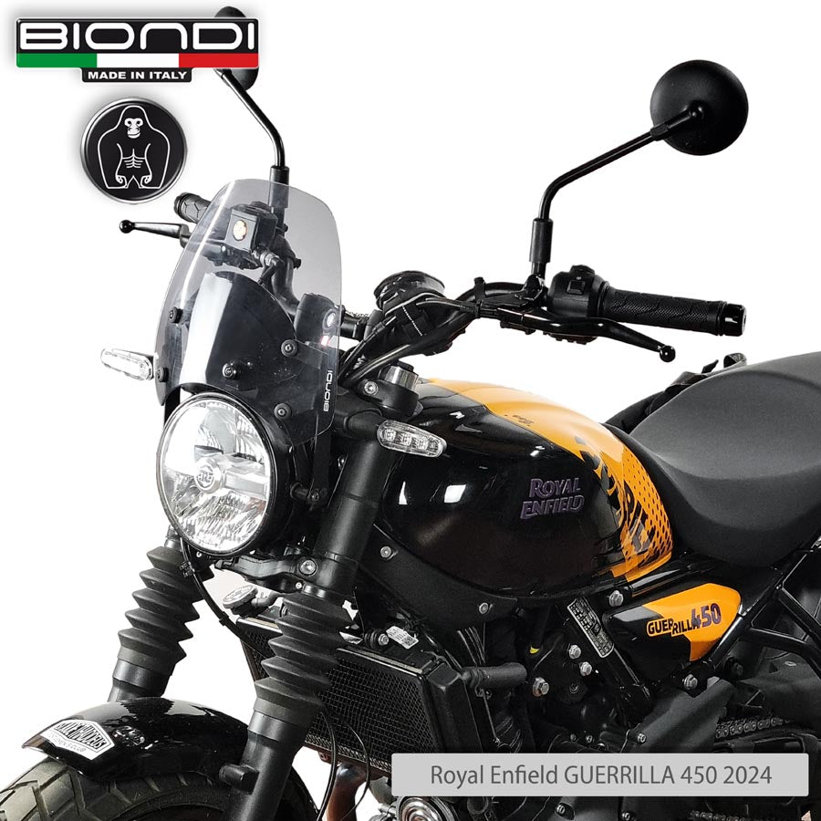 Cupolino fumè chiaro Sport con kit per Royal Enfield Guerrilla 450 - Cod. 8010513