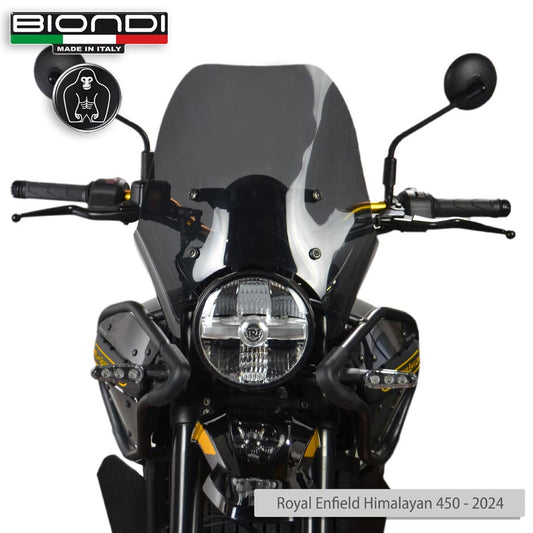 Cupolino fumè scuro Mod. Touring per Royal Enfield Himalayan 450 - Cod. 8010535