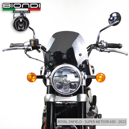 Cupolino fumè scuro Sport per Royal Enfield Meteor, Interceptor e Super Meteor - Cod. 8010437