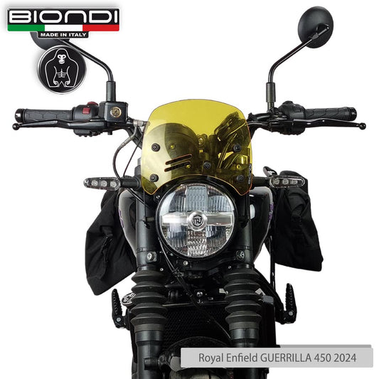 Cupolino giallo Caffè con kit di montaggio per Royal Enfield Guerrilla 450 - Cod. 8010511