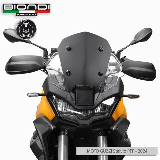 Cupolino Sport Nero satinato per Moto Guzzi V100 Stelvio PFF - Cod. 8010503