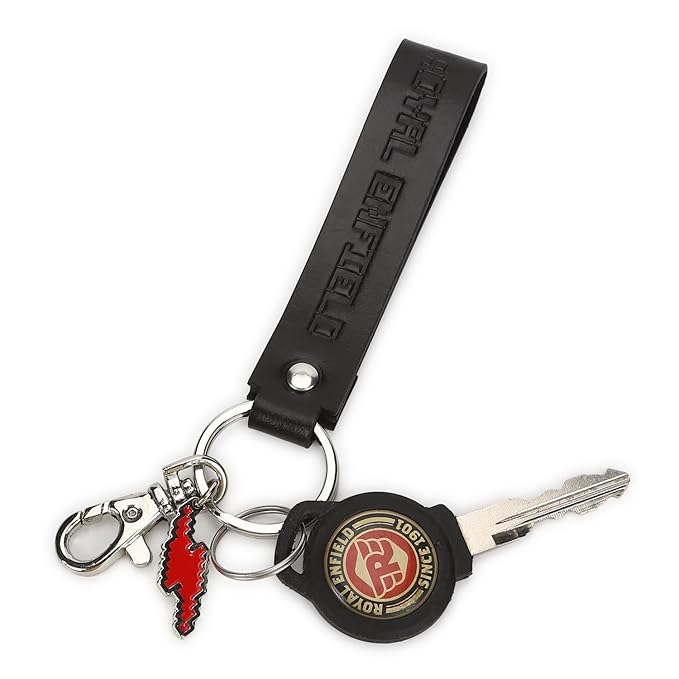 Royal Enfield Metal Charm Keychain