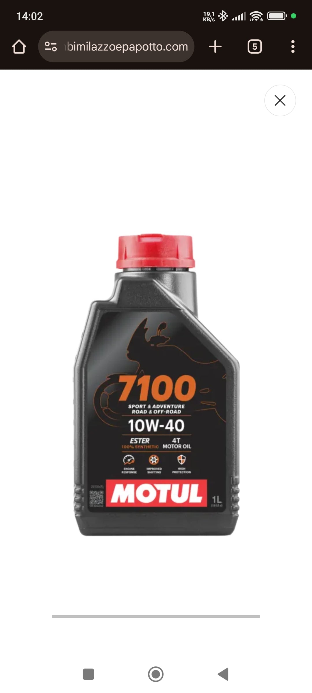 MOTUL 15W-50 - 10W-50 - 7100 - 100% synthetic oil