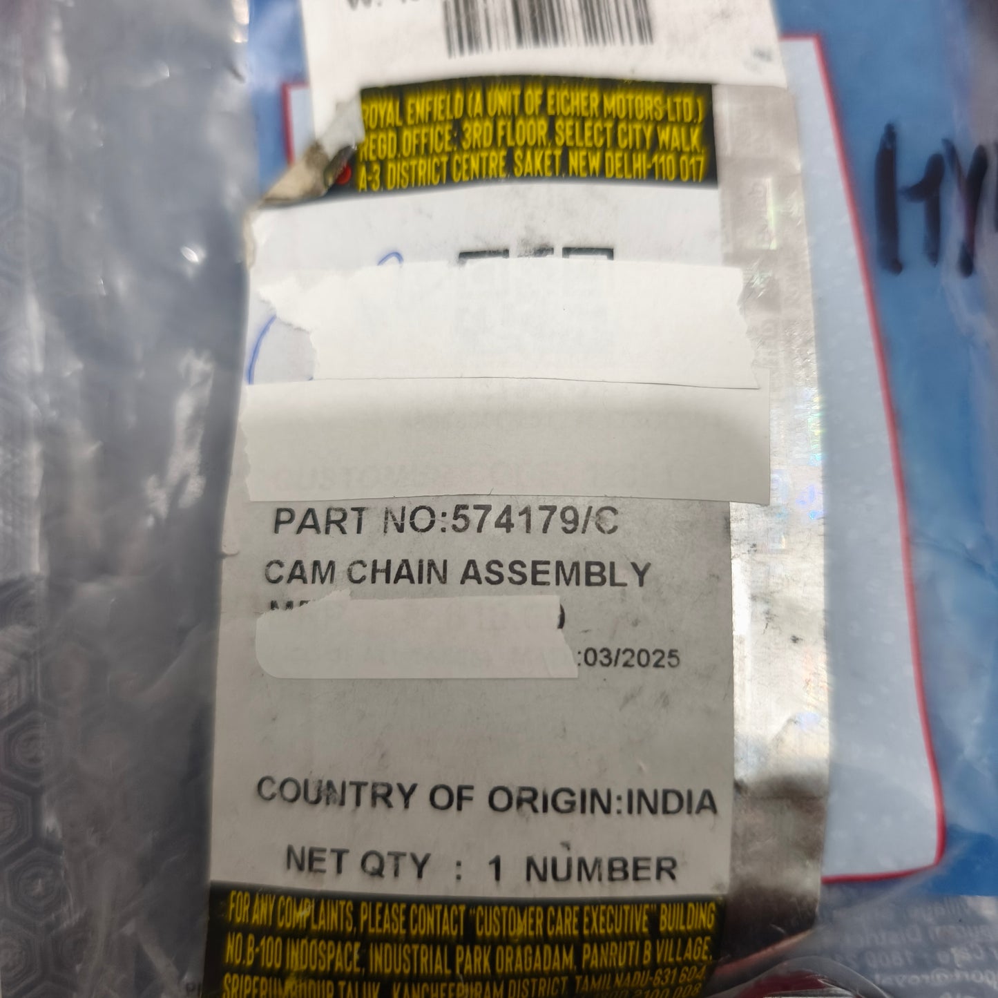 Original Royal Enfield Kettennockenwelle - HIMALAYAN 411 - 574179/A