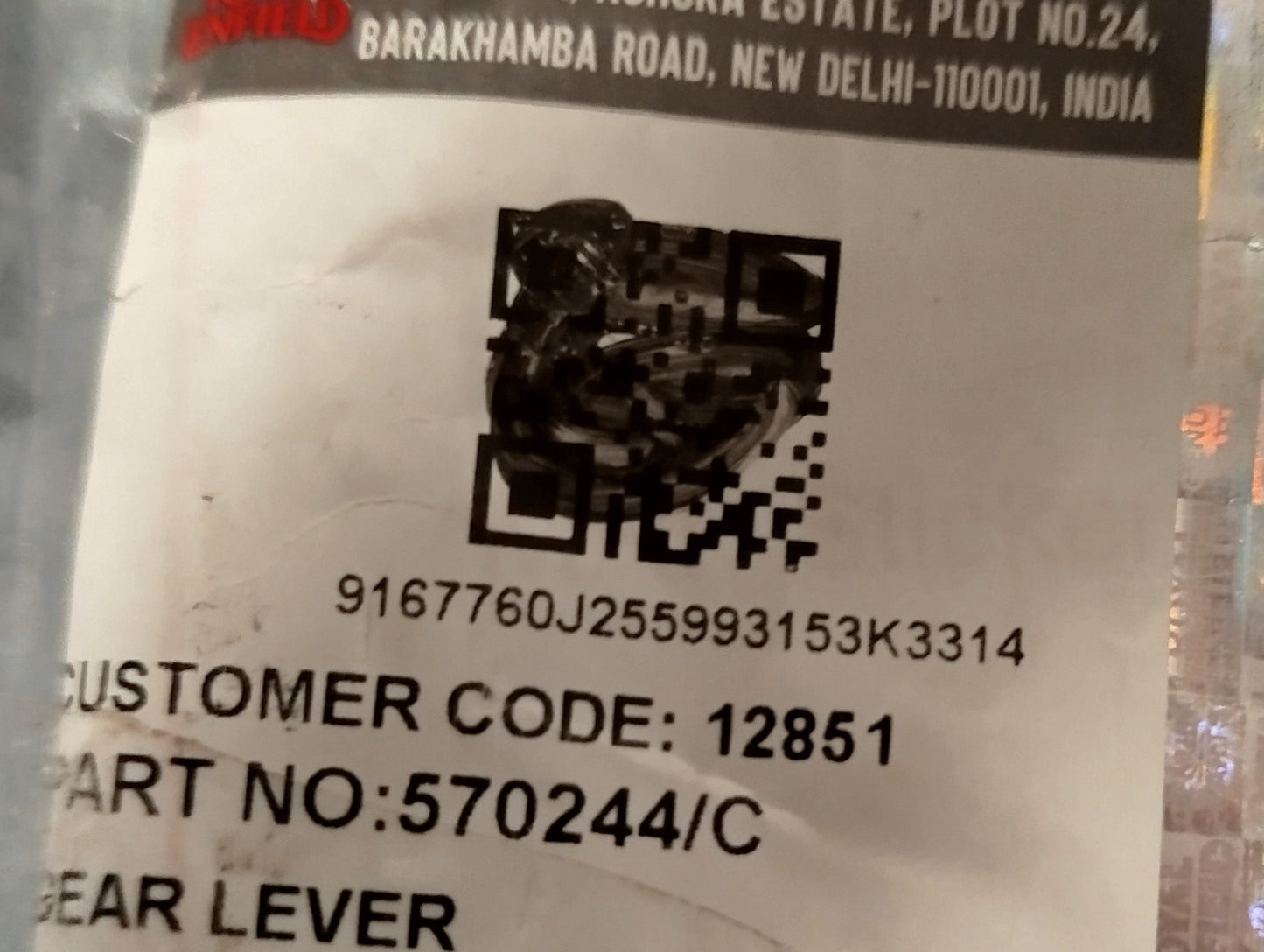 Kipphebel-Schalthebel-Kit für Classic/Bullet 500cc - 570244/C