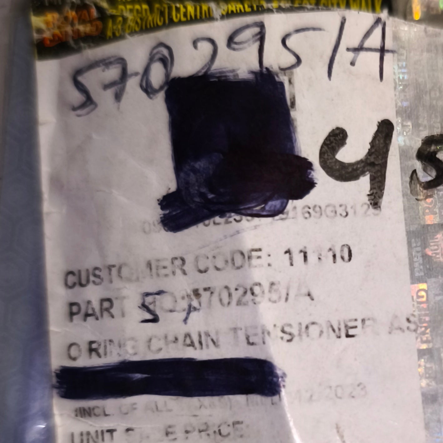 Guarnizione TENDI CATENA Cl500 - 570295/A