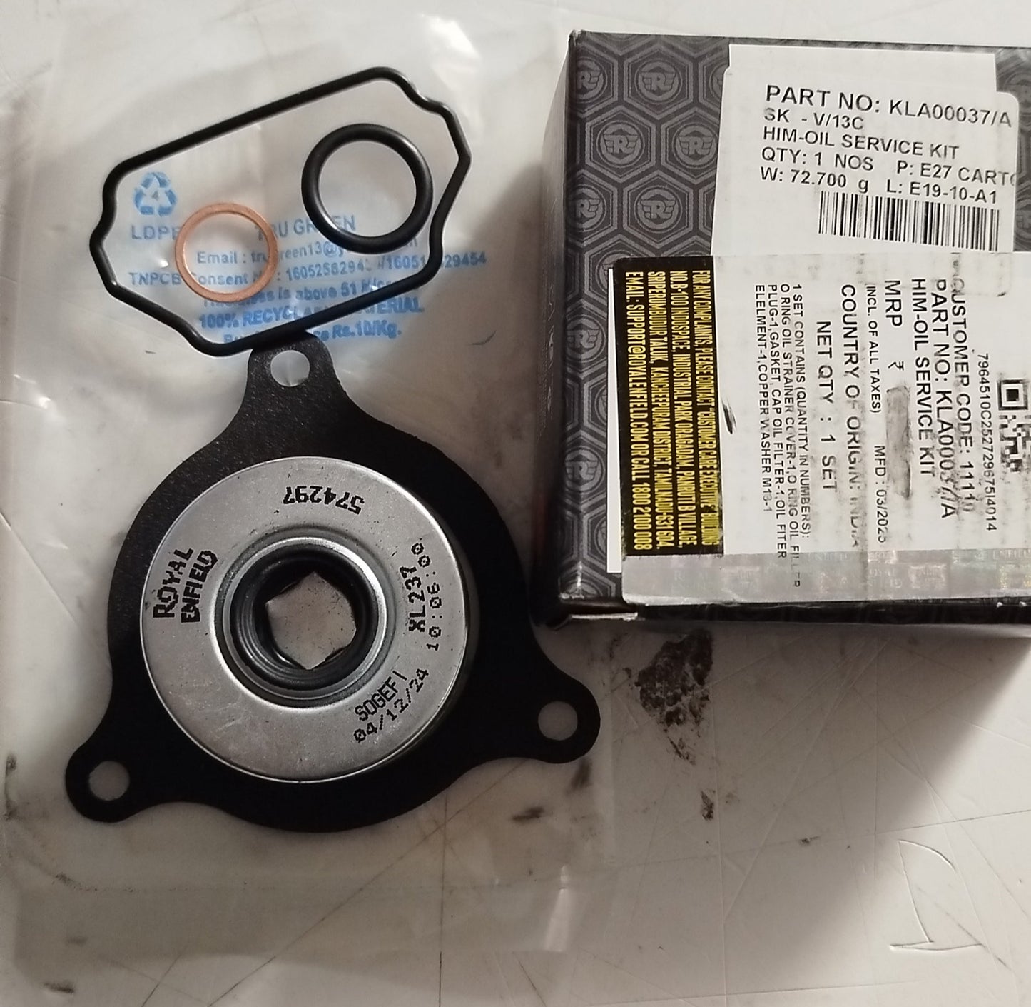 5000km Service Kit komplett mit Dichtungen HIMALAYAN - SCRAM 411- KLA00037/A