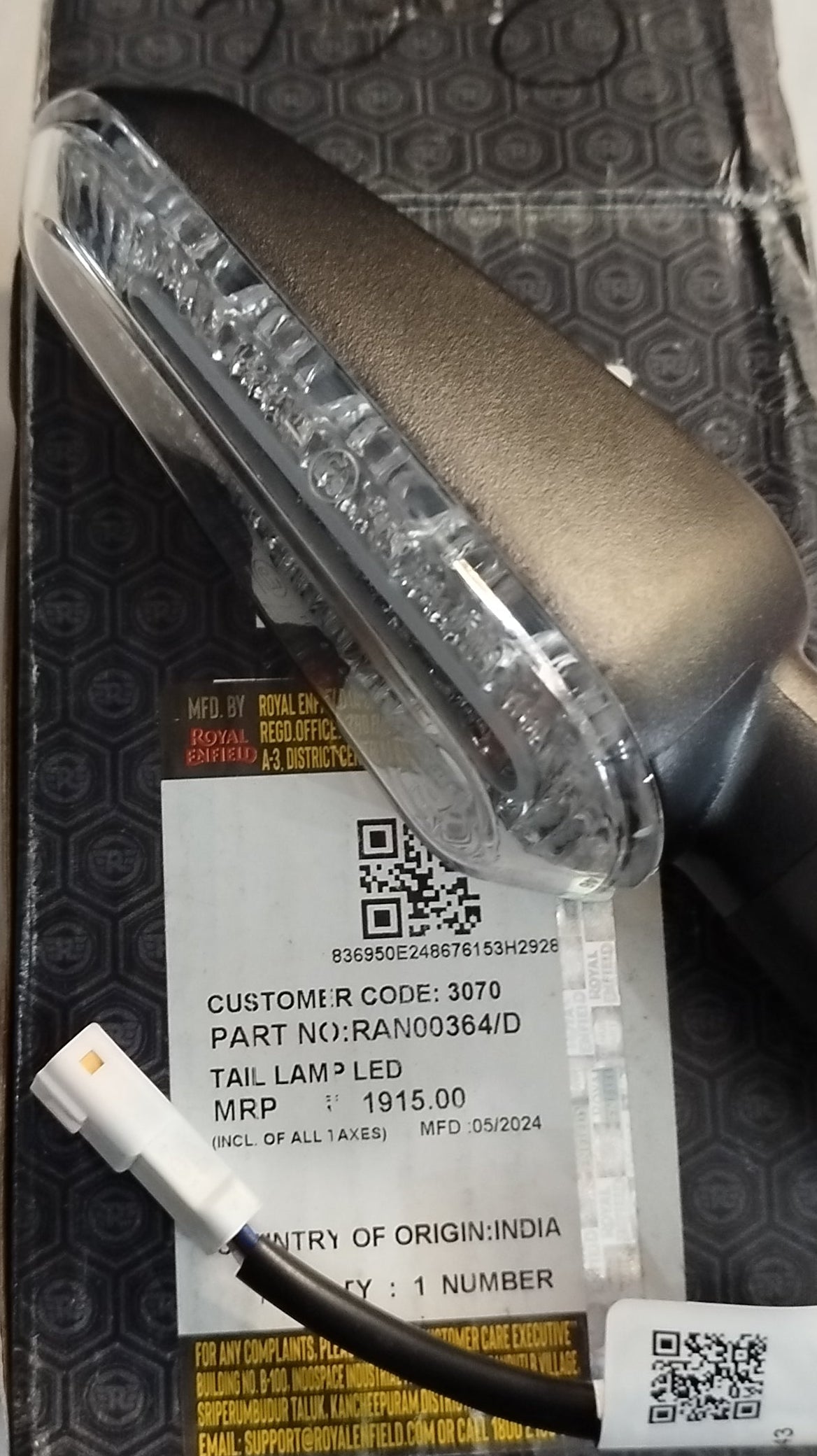 ORIGINAL INDICATORS and STOP LIGHTS Royal Enfield Himalayan-GUERRILLA 450-RAN00364/D