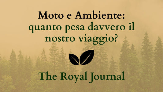 Moto e Ambiente: quanto pesa davvero il nostro viaggio?