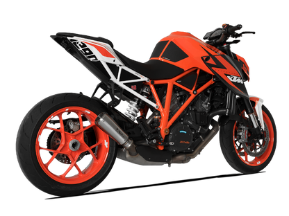 Hp Corse exhaust -KTM - 1290 SUPERDUKE R 2014-2016 GP-07 SATIN/ BLACK