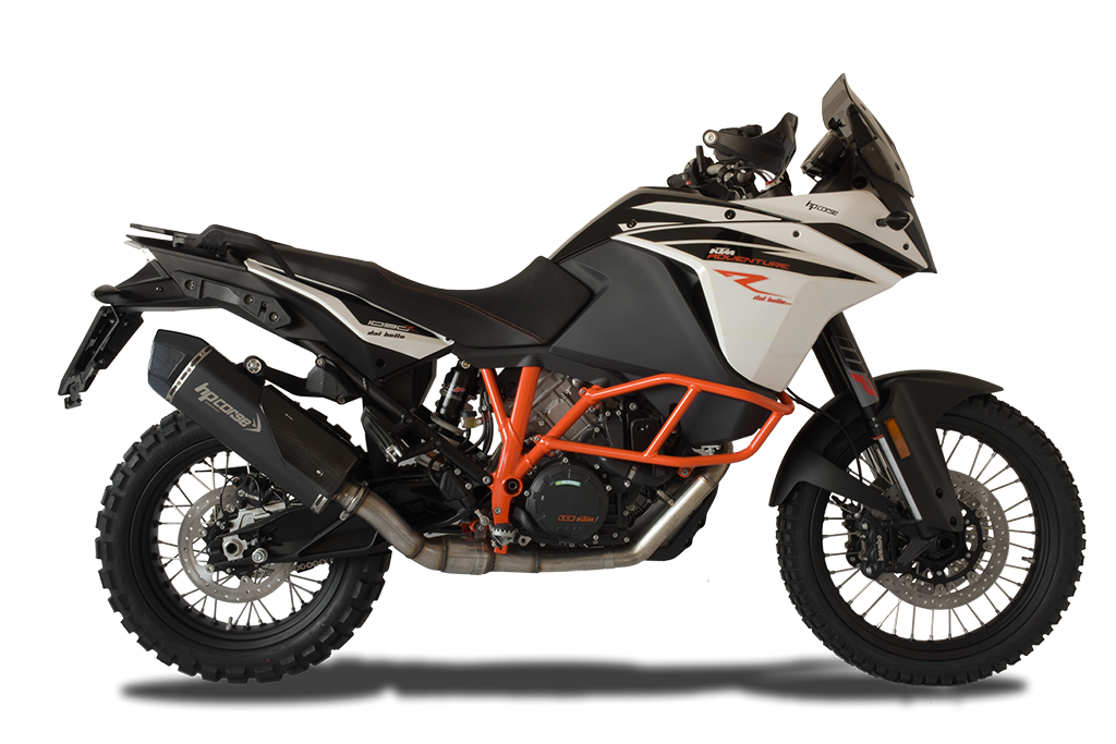 Scarico Hp Corse -KTM - 1050 1090 1190 1290 SUPER ADVENTURE 2013-2020 SPS CARBON TITANIUM-BLACK-SATIN