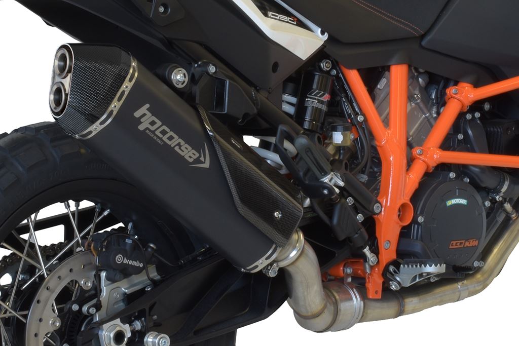Scarico Hp Corse -KTM - 1050 1090 1190 1290 SUPER ADVENTURE 2013-2020 SPS CARBON TITANIUM-BLACK-SATIN