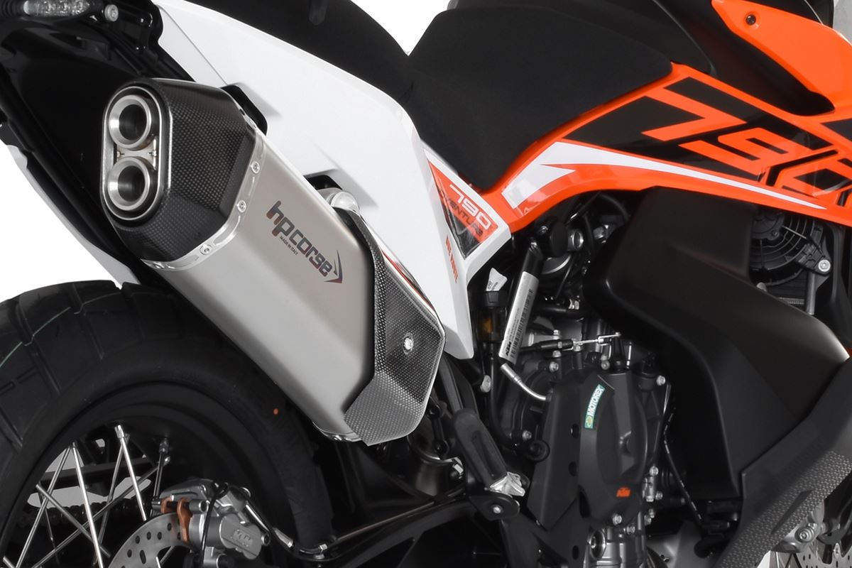 Scarico Hp Corse -KTM - 790 ADVENTURE R RALLY 2019-2024 4-TRACK R SHORT TITANIUM/BLACK/SATIN
