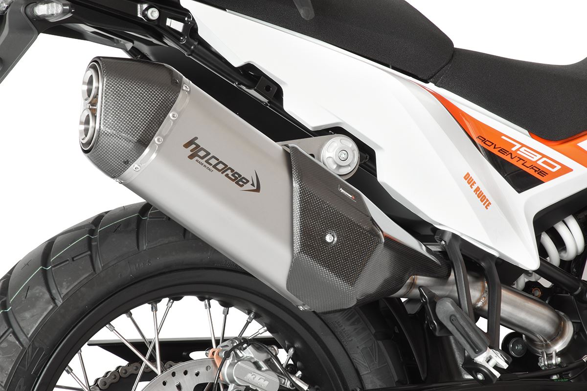 Scarico Hp Corse -KTM - 790 ADVENTURE R RALLY 2019-2024 4-TRACK R SHORT TITANIUM/BLACK/SATIN