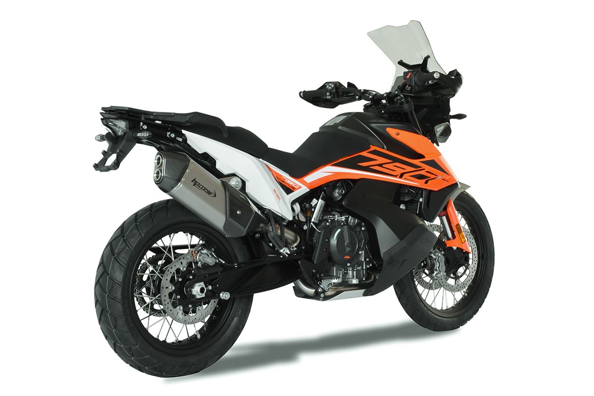 Scarico Hp Corse -KTM - 790 ADVENTURE R RALLY 2019-2024 SPS CARBON SHORT TITANIUM-BLACK-SATIN