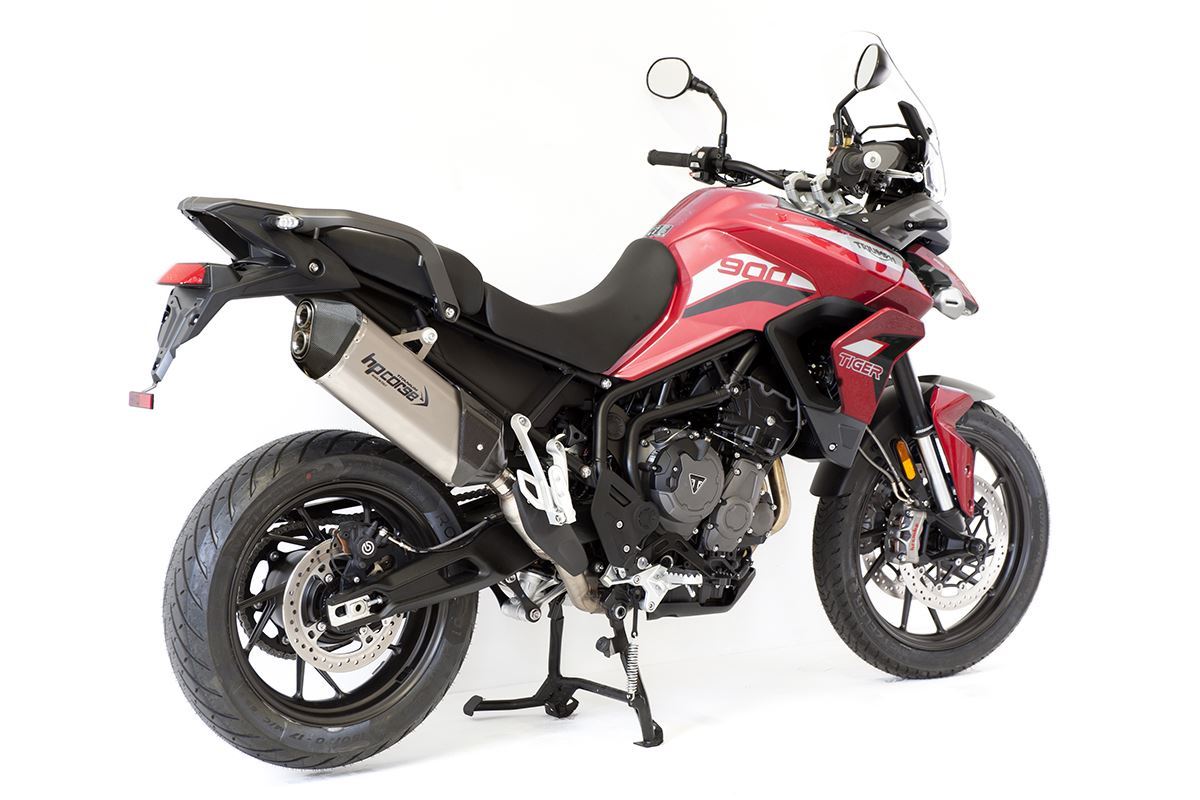 Scarico HP corse TRIUMPH - TIGER 850/900 2020-2024 CARBON 350 TITANIUM/ BLACK