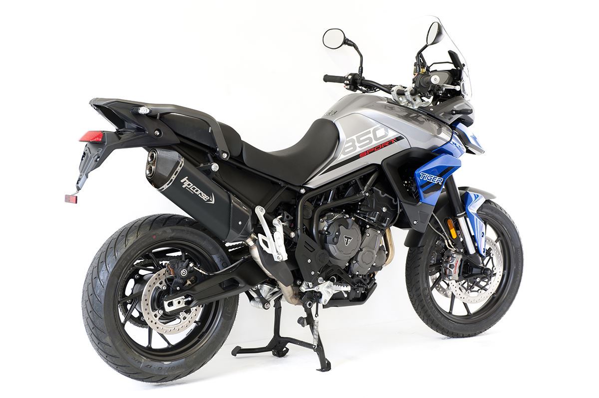 Scarico HP corse TRIUMPH - TIGER 850/900 2020-2024 CARBON 350 TITANIUM/ BLACK
