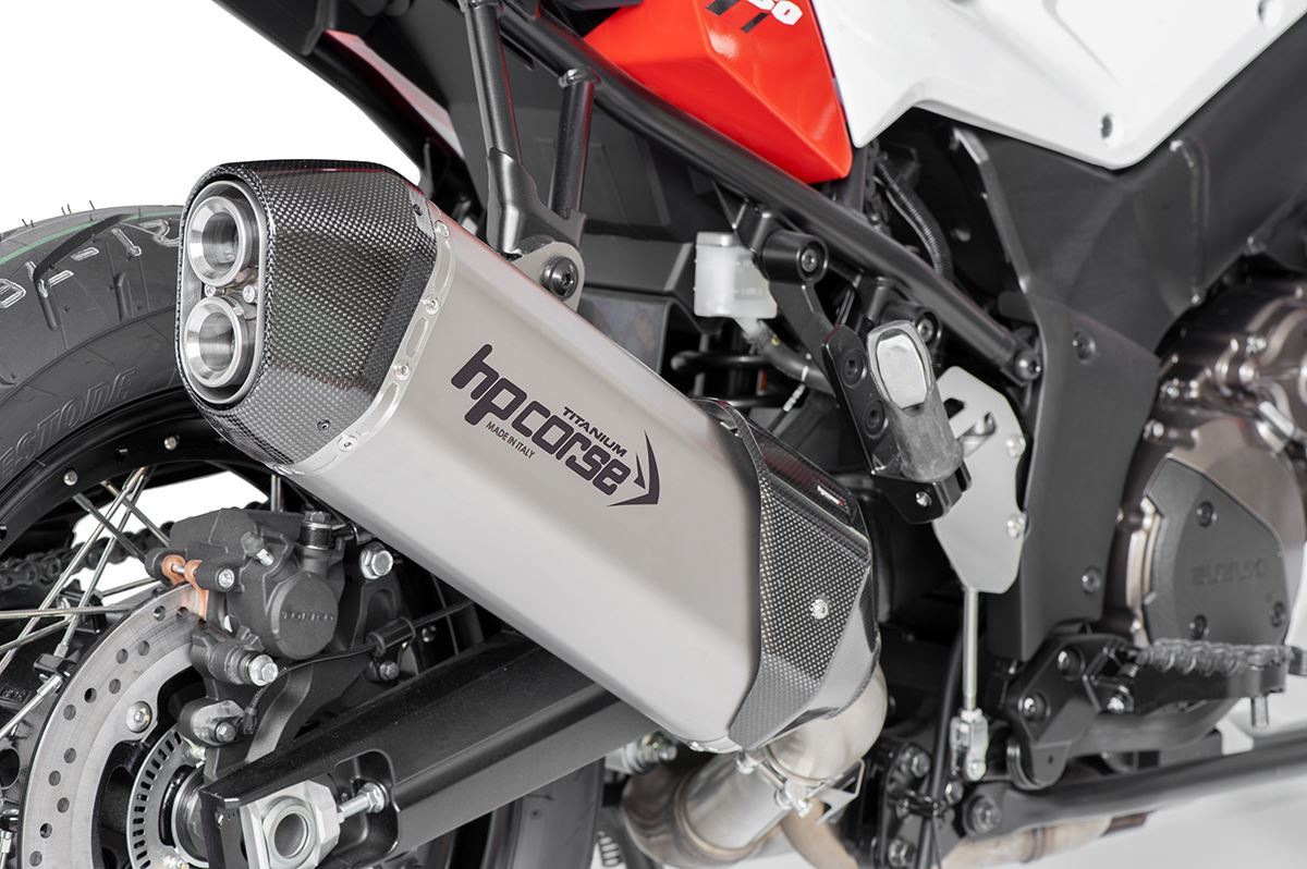 Scarico HP corse SUZUKI - V-STROM 1050 2020-2026 CARBON 350 TITANIUM/ BLACK (Copia) (Copia)