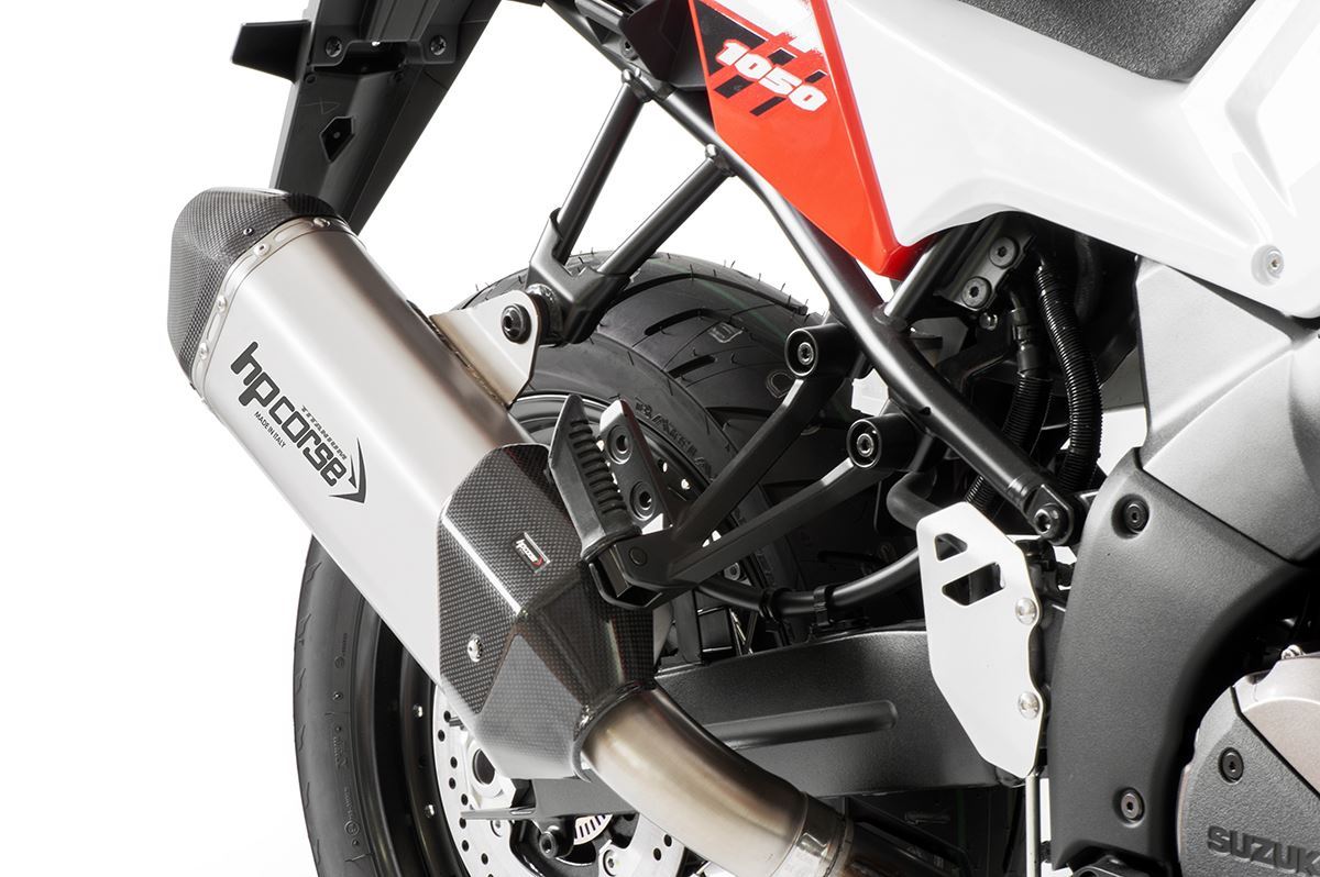 Scarico HP corse SUZUKI - V-STROM 1050 2020-2026 CARBON 350 TITANIUM/ BLACK (Copia) (Copia)