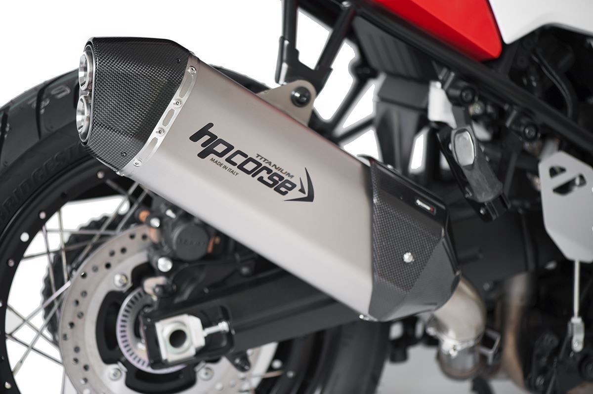 Scarico HP corse SUZUKI - V-STROM 1050 2020-2026 CARBON 350 TITANIUM/ BLACK (Copia) (Copia)