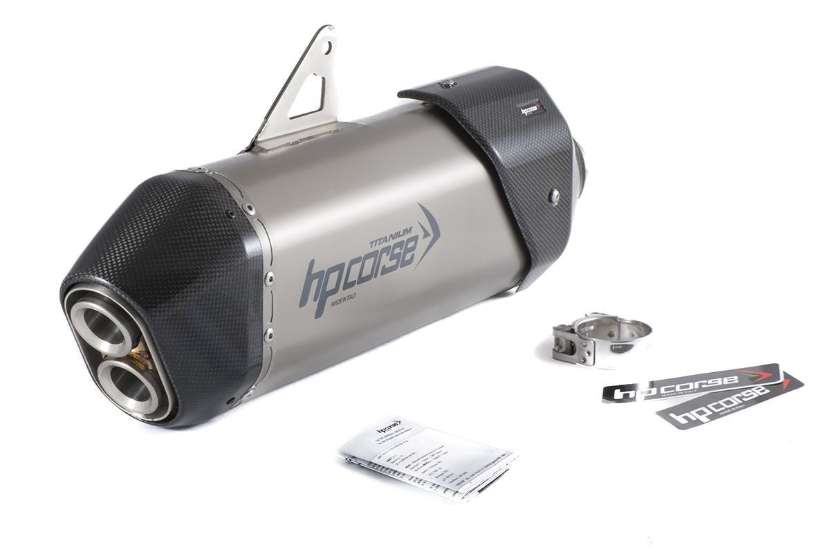 Scarico HP corse TRIUMPH - TIGER 850/900 2020-2024 CARBON 350 TITANIUM/ BLACK