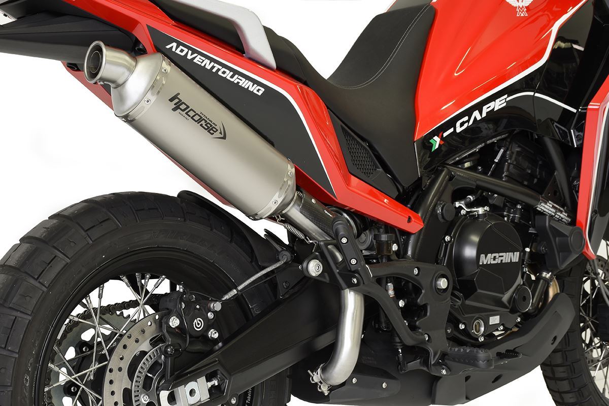 Scarico HP corse MOTO MORINI - X-CAPE 700 2022-2024 -SP-1 SHORT TITANIUM/ BLACK (Copia)