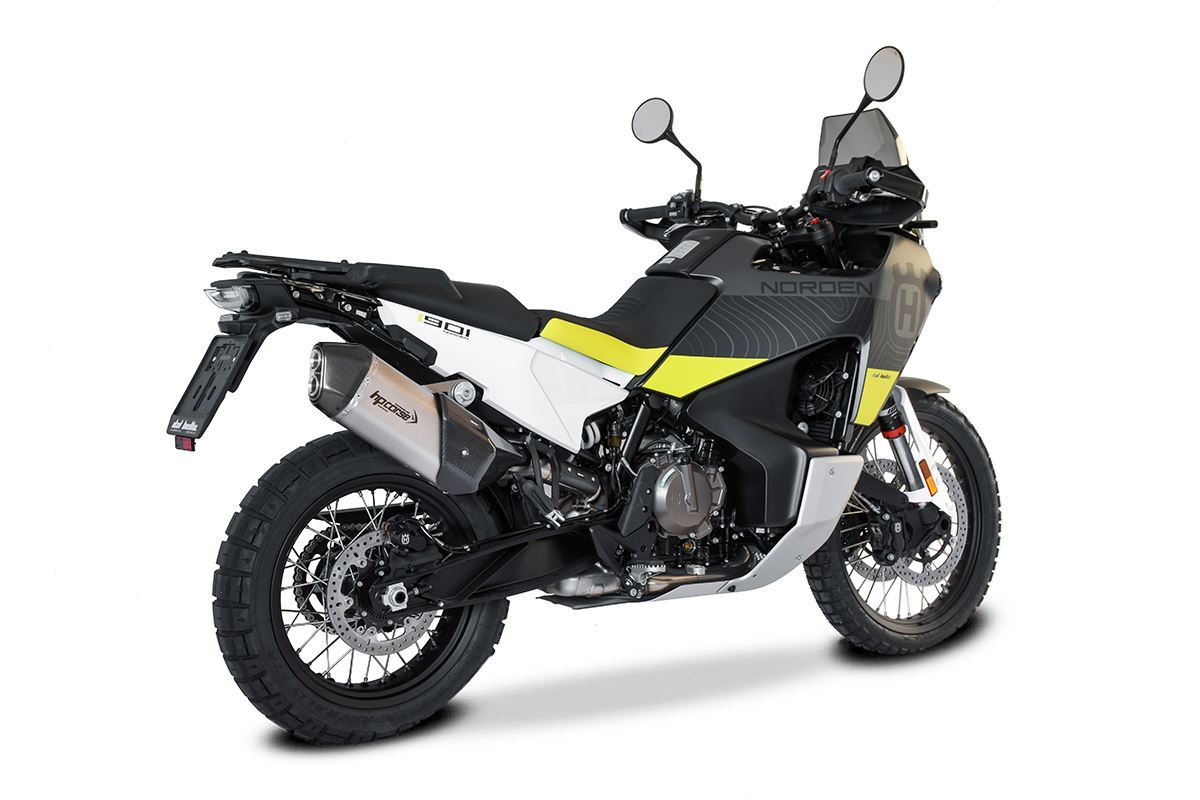 Scarico Hp Corse HUSQVARNA - NORDEN 901 2022-2024 SPS CARBON SHORT TITANIUM/ Black