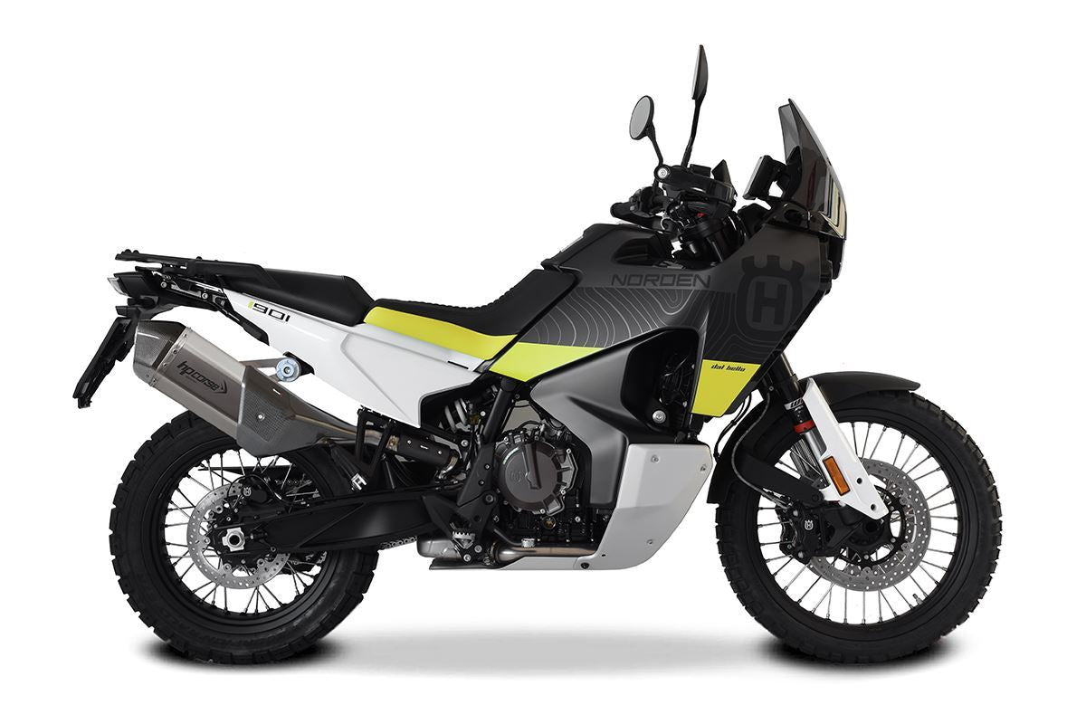 Scarico Hp Corse HUSQVARNA - NORDEN 901 2022-2024 SPS CARBON SHORT TITANIUM/ Black