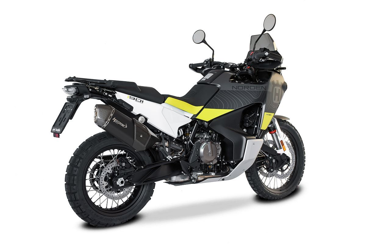 Scarico Hp Corse HUSQVARNA - NORDEN 901 2022-2024 SPS CARBON SHORT TITANIUM/ Black