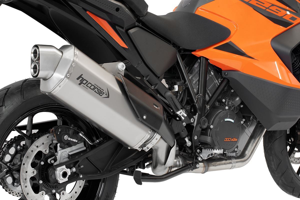 Scarico Hp Corse KTM - 1290 SUPER ADVENTURE S/R 2021-2024 4-TRACK RR TITANIUM/BLACK