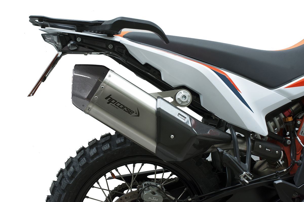 Scarico Hp Corse -KTM - 890 ADVENTURE R 2021-2026- SSPS CARBON SHORT TITANIUM