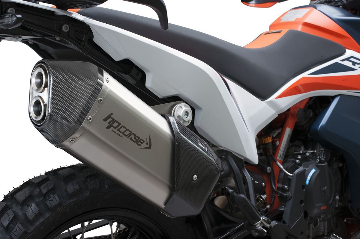 Scarico Hp Corse -KTM - 890 ADVENTURE R 2021-2026- SSPS CARBON SHORT TITANIUM