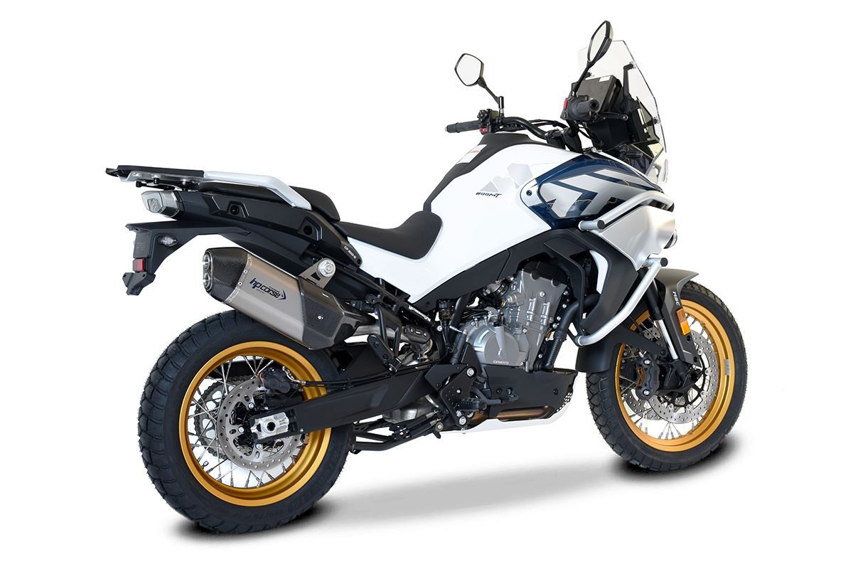 Scarico HP CORSE CF MOTO -800MT 2023-2026 CARBON Short titanium- NERO