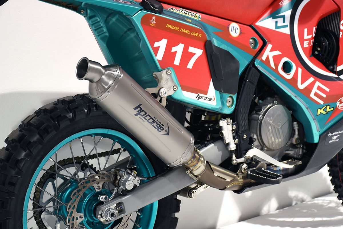 Scarico Hp Corse KOVE - 450 RALLY 2024-2025 TITANIUM