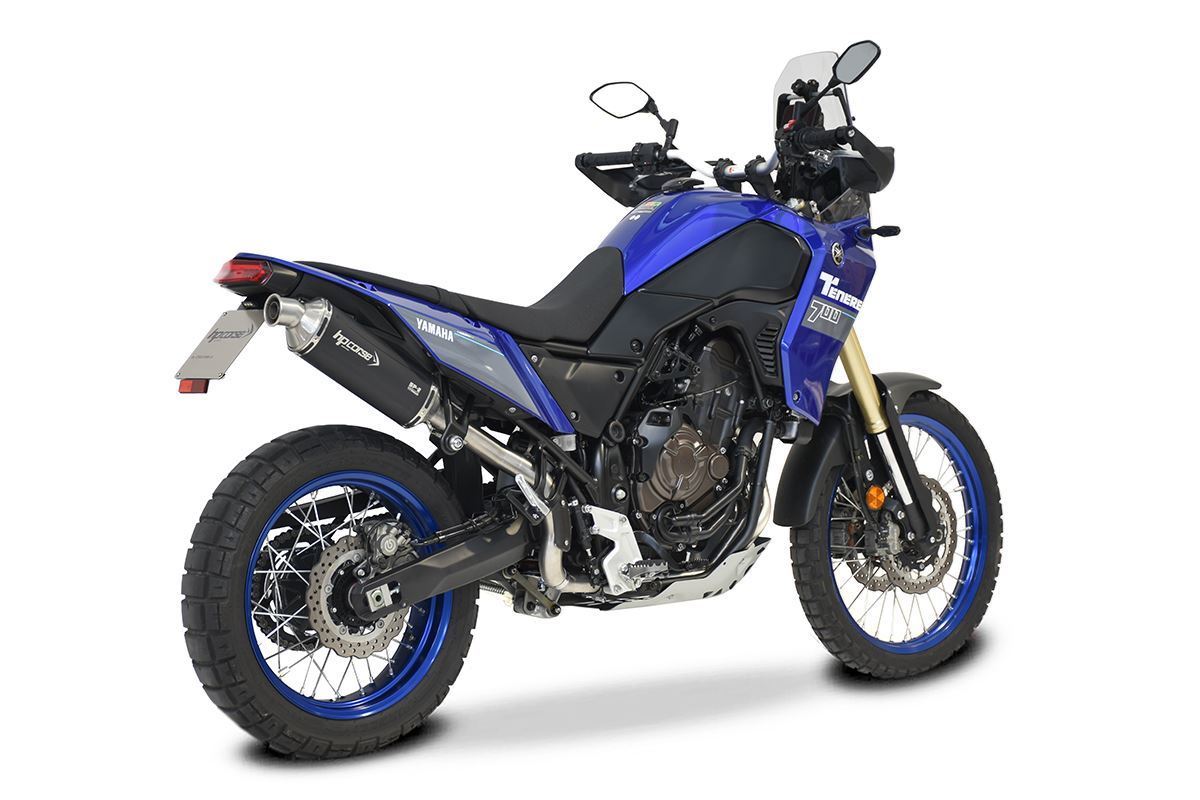 Scarico HP corse YAMAHA - TÉNÉRÉ 700 2019-2025 SHORT TITANIUM/ BLACK -PASSAGGIO ALTO