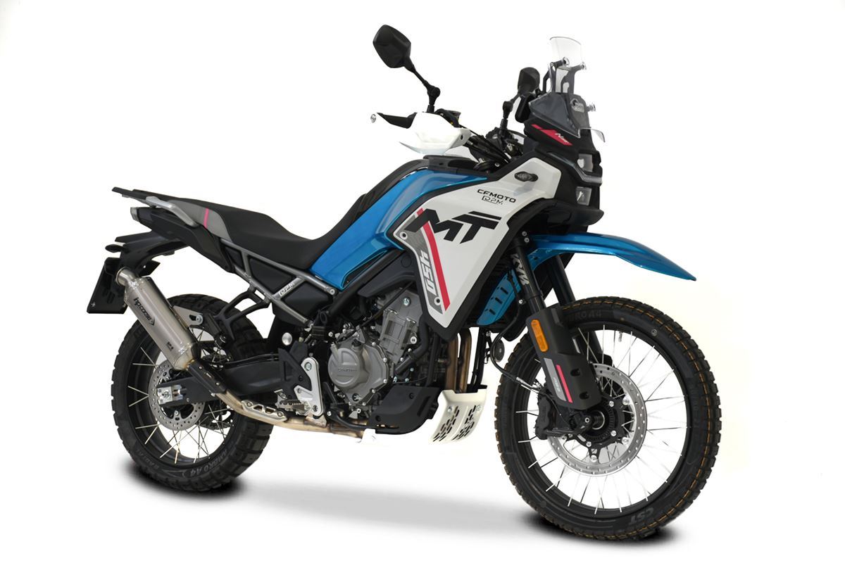 Scarico HP CORSE CFMOTO - 450MT 2024-2026 Short titanium- NERO