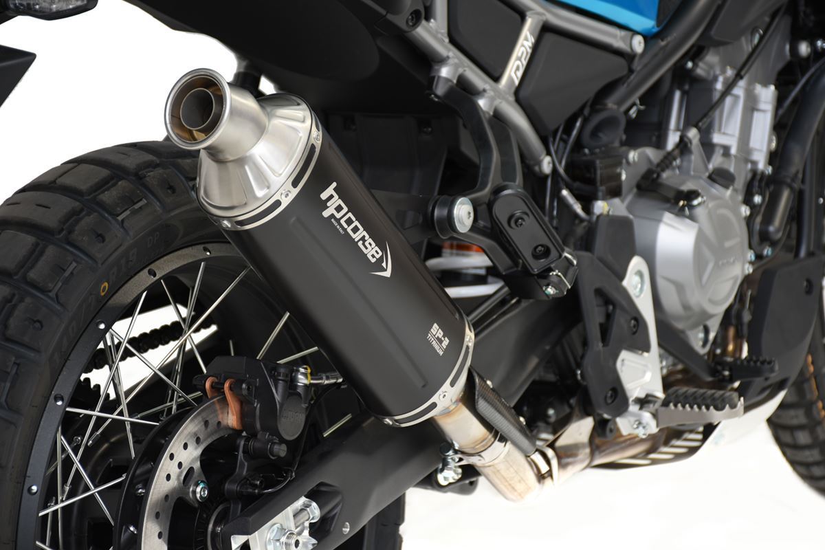Scarico HP CORSE CFMOTO - 450MT 2024-2026 Short titanium- NERO