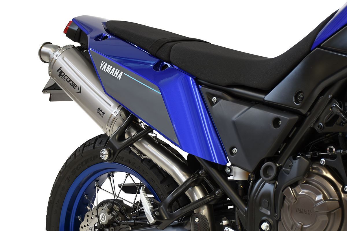 Scarico HP corse YAMAHA - TÉNÉRÉ 700 2019-2025 SHORT TITANIUM/ BLACK -PASSAGGIO ALTO
